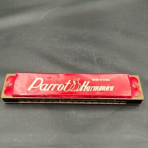 Vintage Parrot Harmonica. Works!